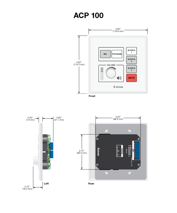 ACP 100 Panel Drawing