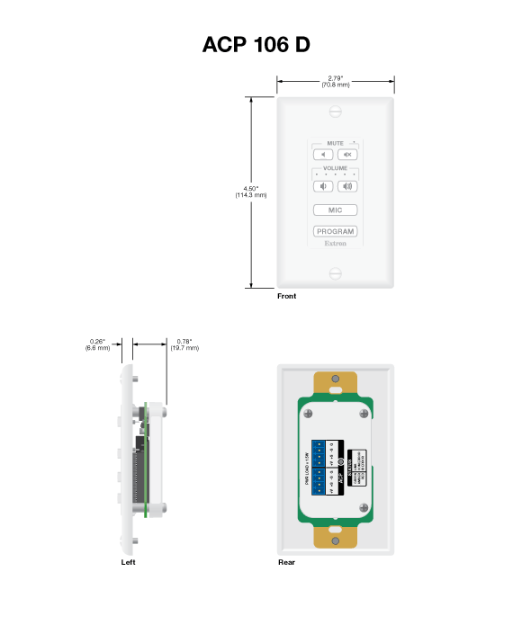 ACP 106 D Panel Drawing