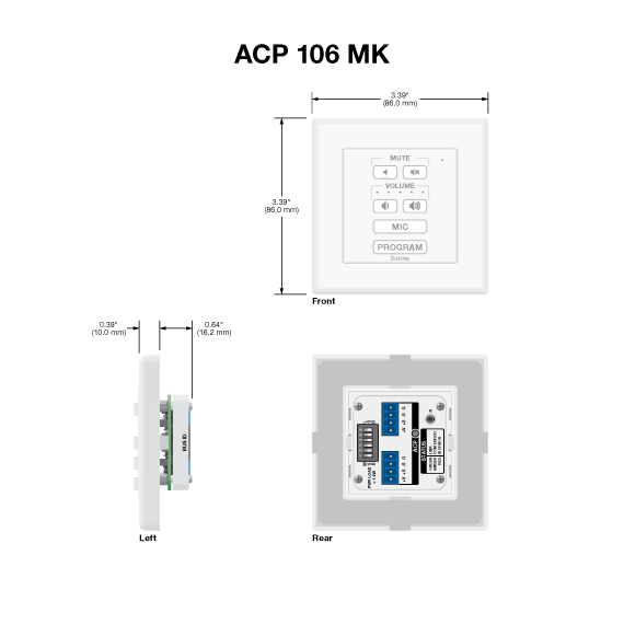 ACP 106 MK Panel Drawing