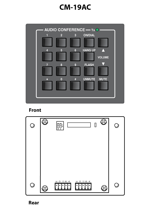 CM-19AC Panel Drawing