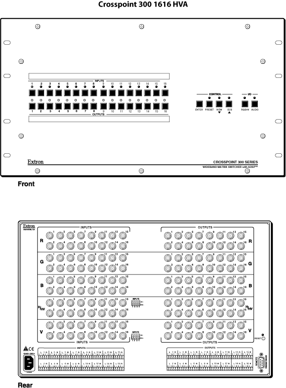 CrossPoint 300 1616 Panel Drawing