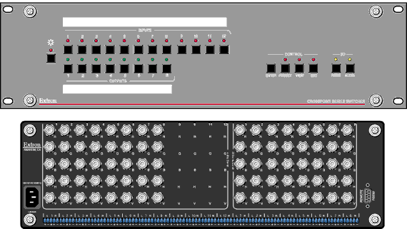 CrossPoint   88 Matrix Switchers Panel Drawing