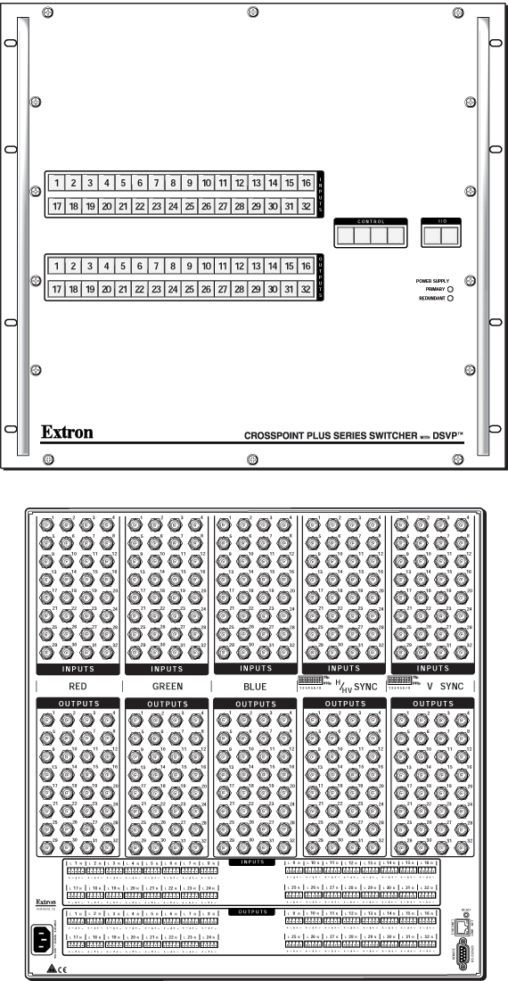 CrossPoint Plus 3232 with DSVP™ Panel Drawing