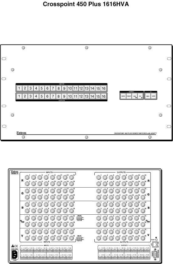 CrossPoint 450 Plus 1616 Panel Drawing