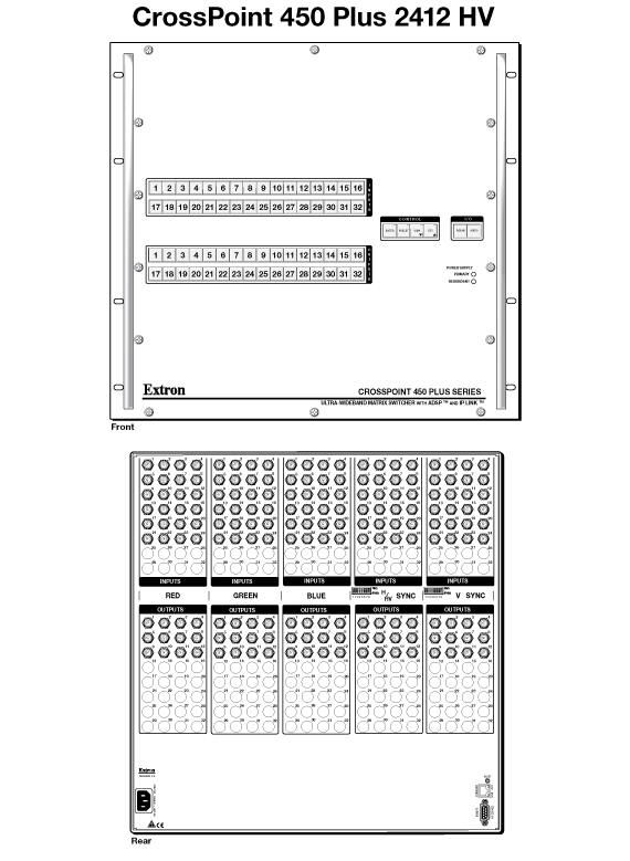 CrossPoint 450 Plus 2412 Panel Drawing