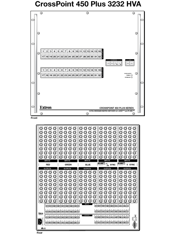 CrossPoint 450 Plus 3232 Panel Drawing