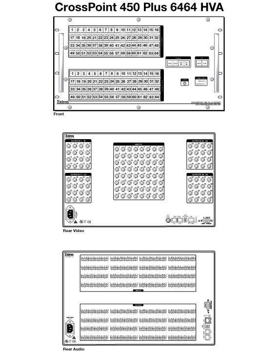 CrossPoint 450 Plus 6464 Panel Drawing