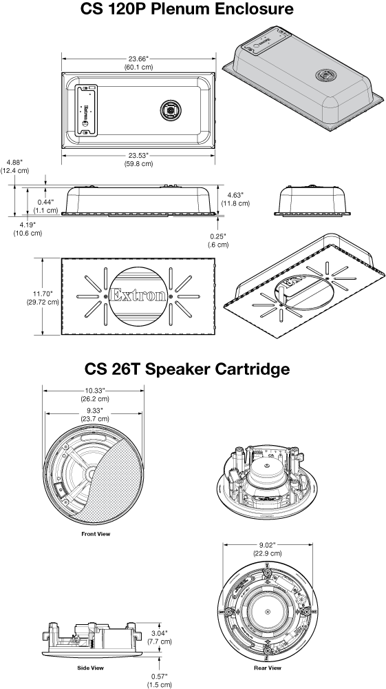 CS 1226T Panel Drawing