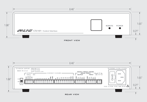 CTL101 Panel Drawing