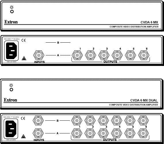 CVDA 6 MX & CVDA 6 MX Dual Panel Drawing