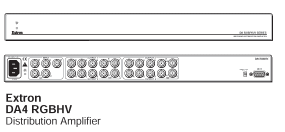 DA4 RGBHV Panel Drawing