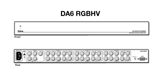 DA6 RGBHV Panel Drawing