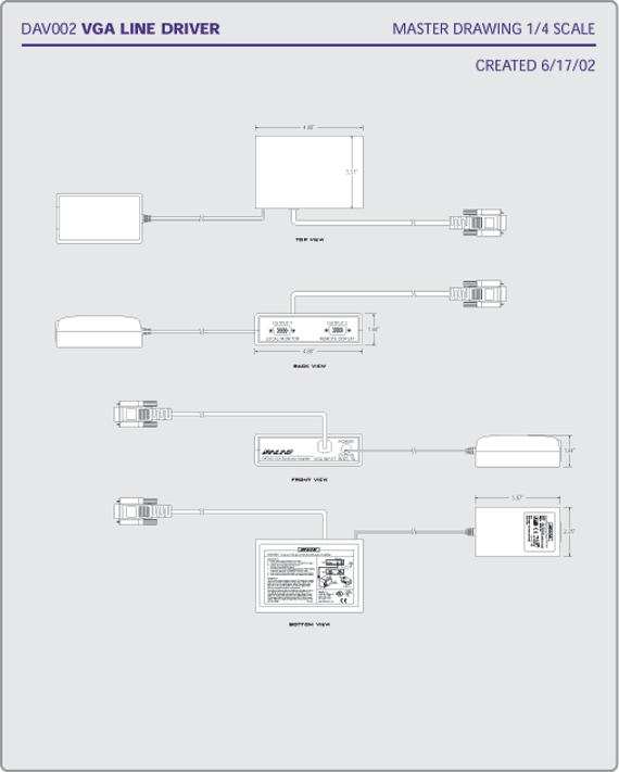 DAV002 Panel Drawing