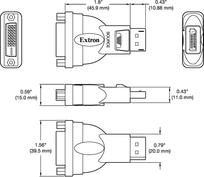 DP-DVIDF Panel Drawing