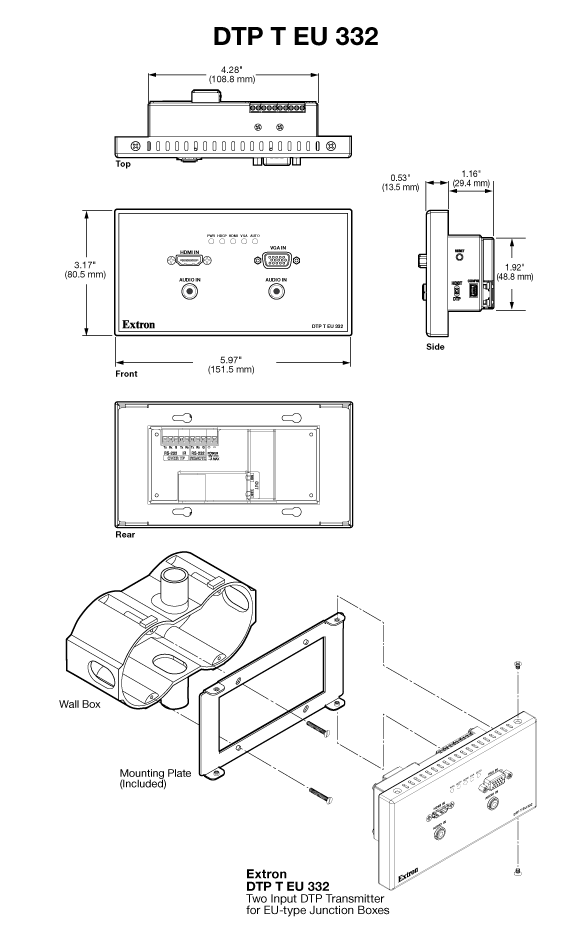 DTP T EU 332 Panel Drawing