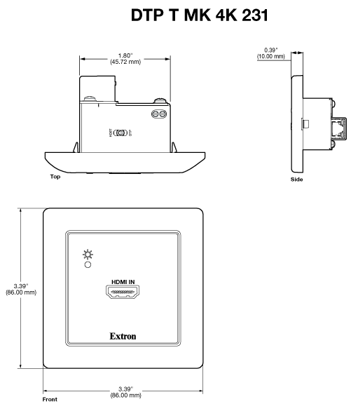 DTP T MK 4K 231 Panel Drawing