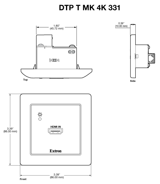 DTP T MK 4K 331 Panel Drawing