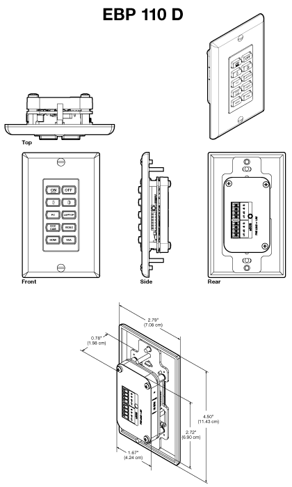 EBP 110 D Panel Drawing