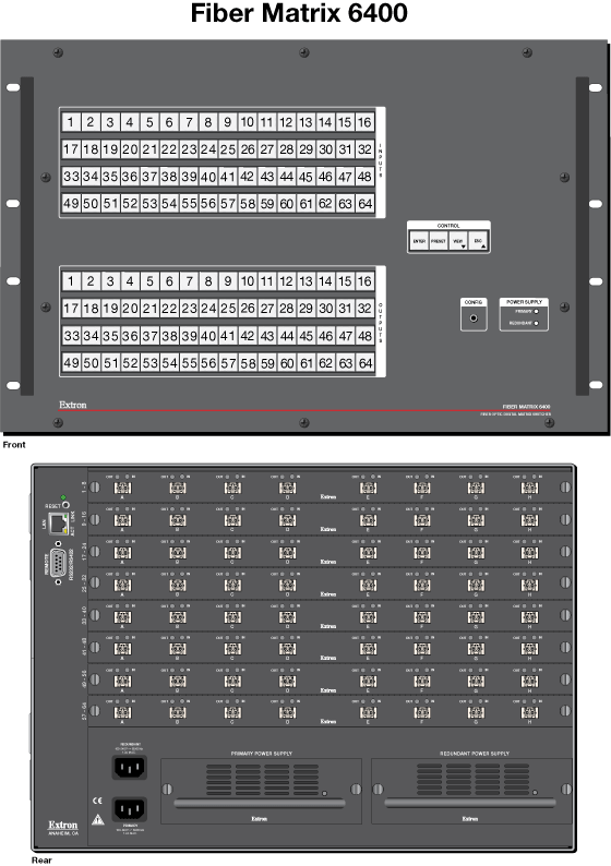 Fiber Matrix 6400 Panel Drawing