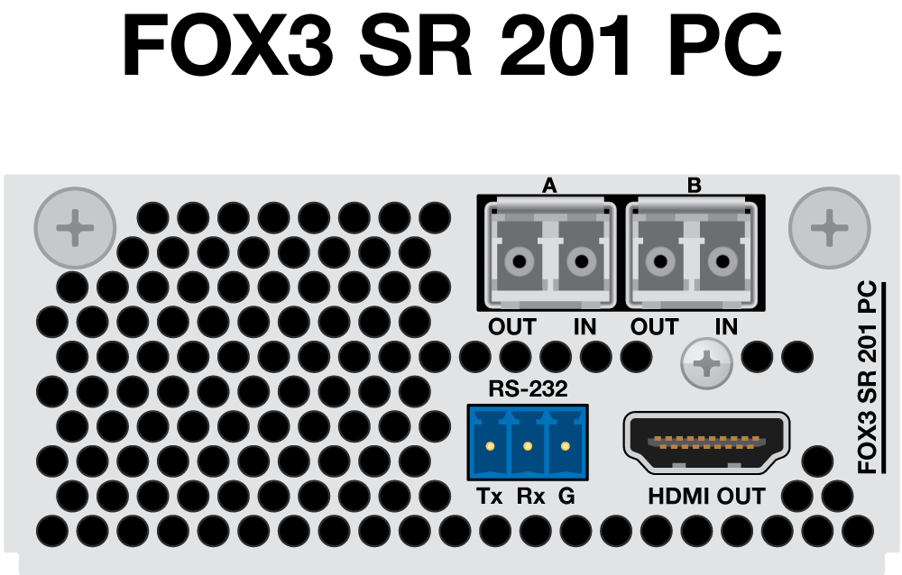 FOX3 SR 201 PC Panel Drawing