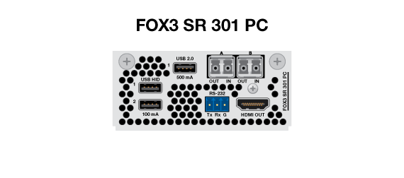 FOX3 SR 301 PC Panel Drawing