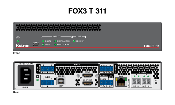 FOX3 T 311					 Panel Drawing