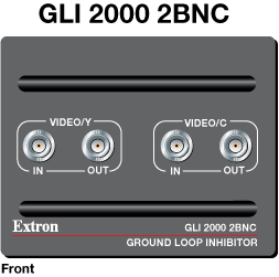 GLI 2000 2BNC Panel Drawing