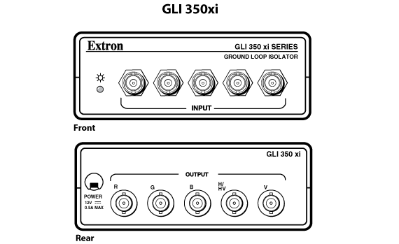 GLI 350xi Panel Drawing