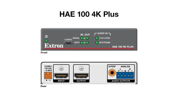 HAE 100 4K Plus Panel Drawing