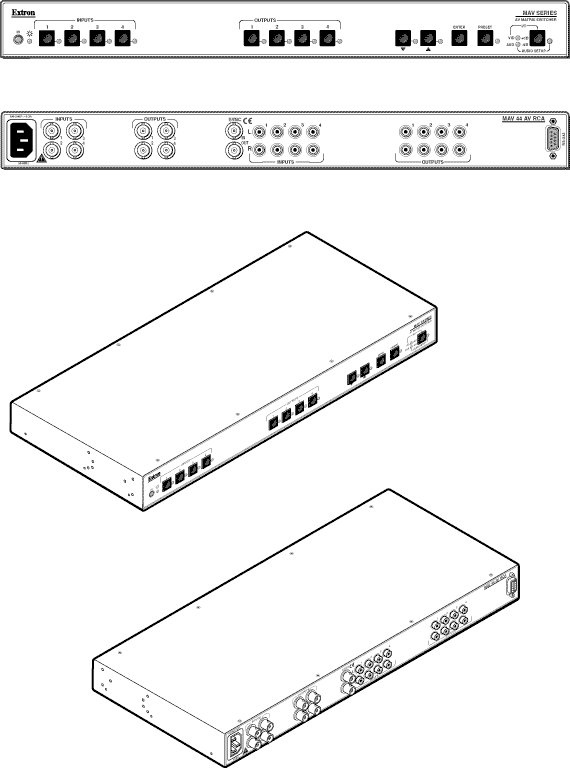 MAV AV RCA Series Panel Drawing