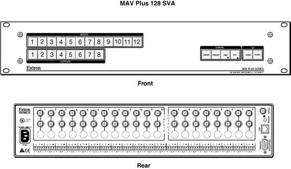 MAV Plus  128 SV Panel Drawing