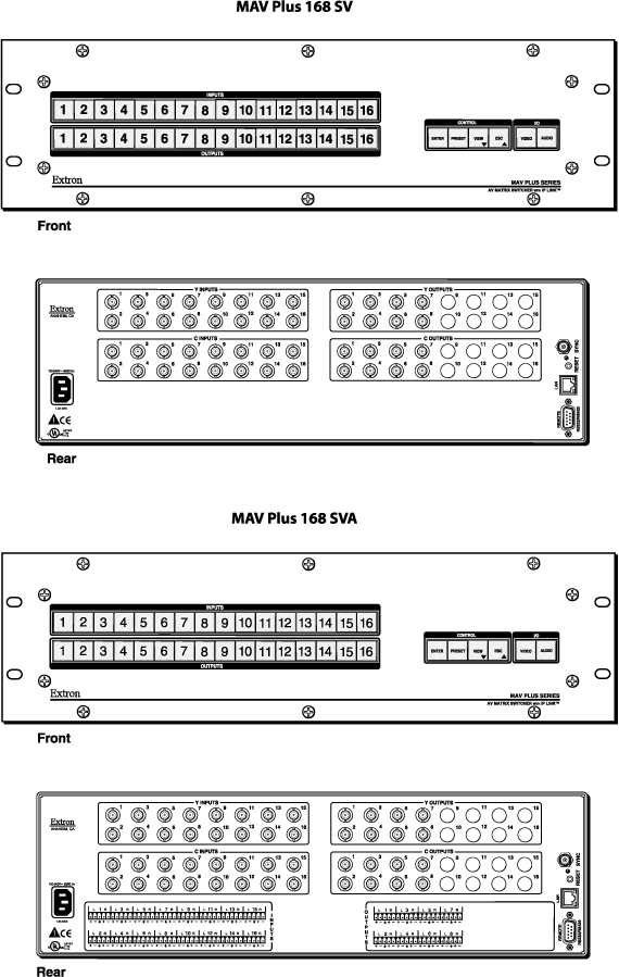 MAV Plus  168 SV Panel Drawing