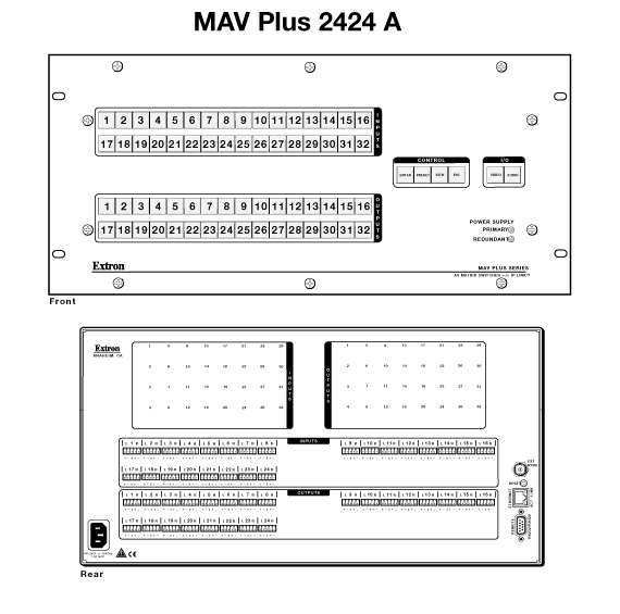 MAV Plus 2424 A Panel Drawing