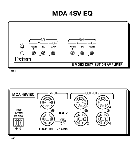 MDA 4SV EQ Panel Drawing