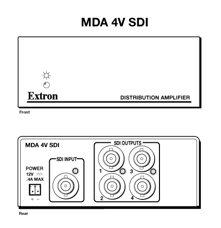 MDA 4V SDI Panel Drawing