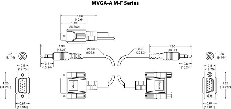 MVGA-A M-F Panel Drawing