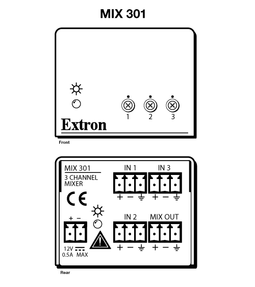 MIX 301 Panel Drawing