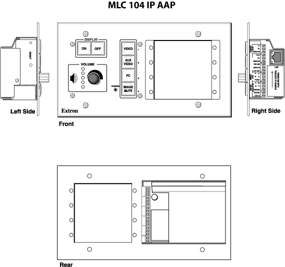 MLC 104 IP AAP Panel Drawing