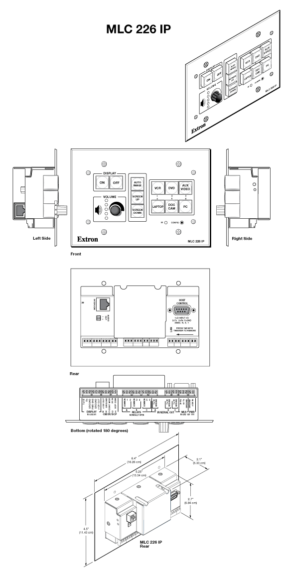 MLC 226 IP Panel Drawing