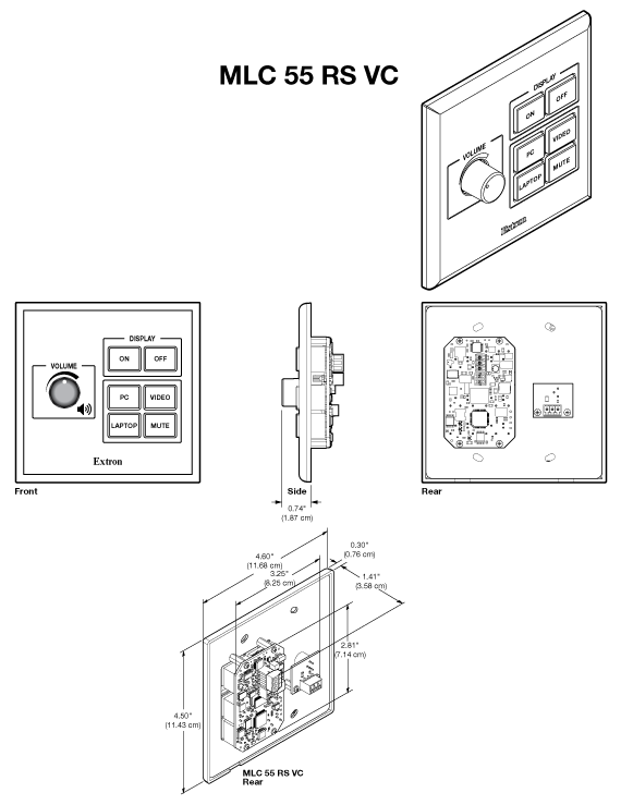 MLC 55 RS VC Panel Drawing