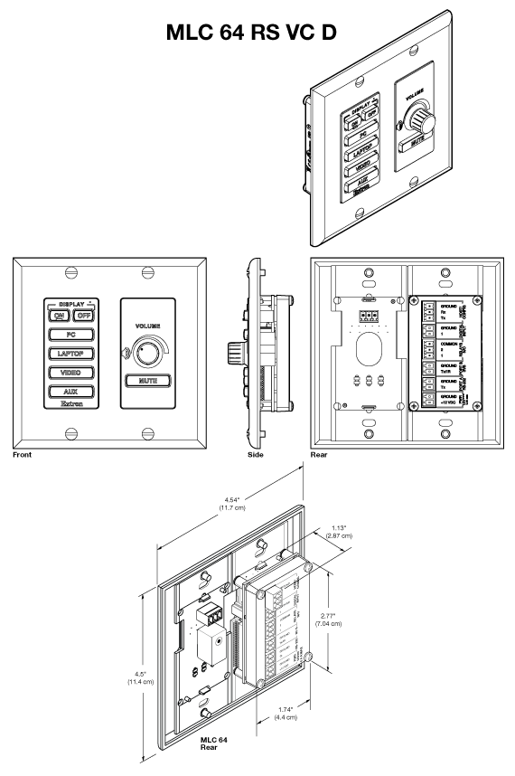 MLC 64 RS VC D Panel Drawing