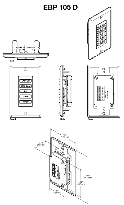 EBP 105 D Panel Drawing