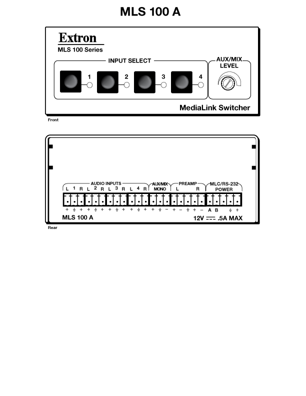 MLS 100 A Panel Drawing