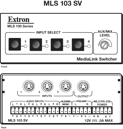 MLS 103 SV Panel Drawing