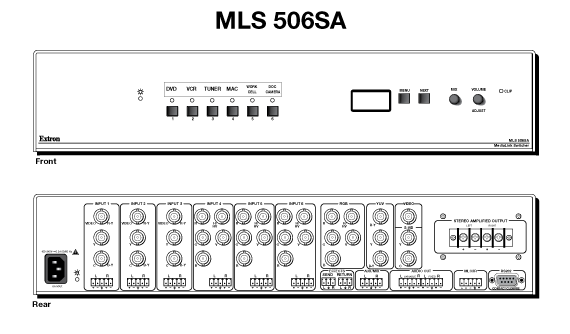 MLS 506SA Panel Drawing