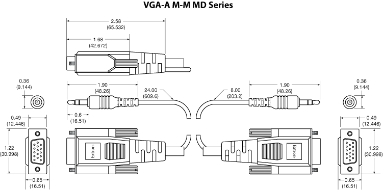 VGA-A M-M MD Panel Drawing