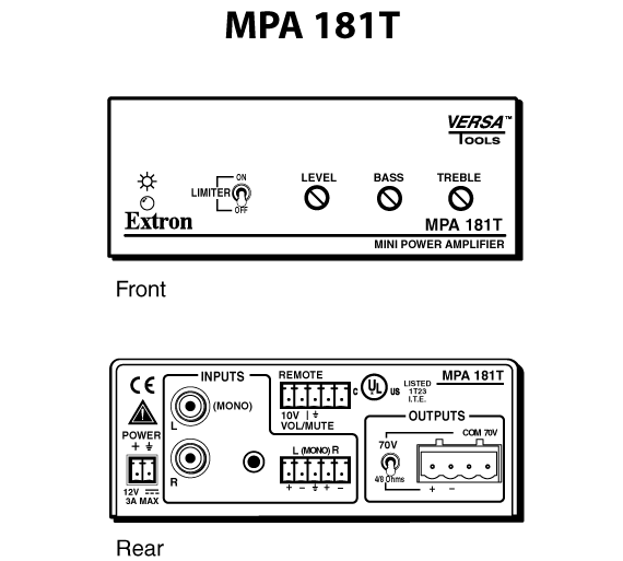 MPA 181T Panel Drawing