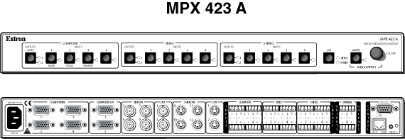 MPX 423 A Panel Drawing