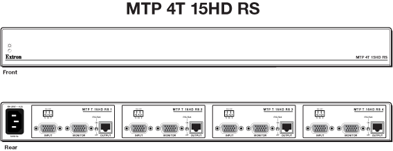 MTP 4T 15HD RS Panel Drawing