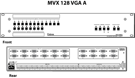 MVX 128 VGA A Panel Drawing